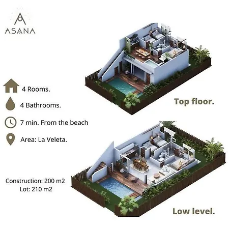 ¡New Villa 4Br With Priv Jacuzzi!